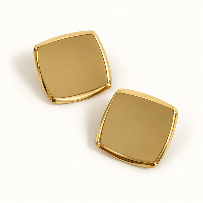 Bella Square Stud Earrings