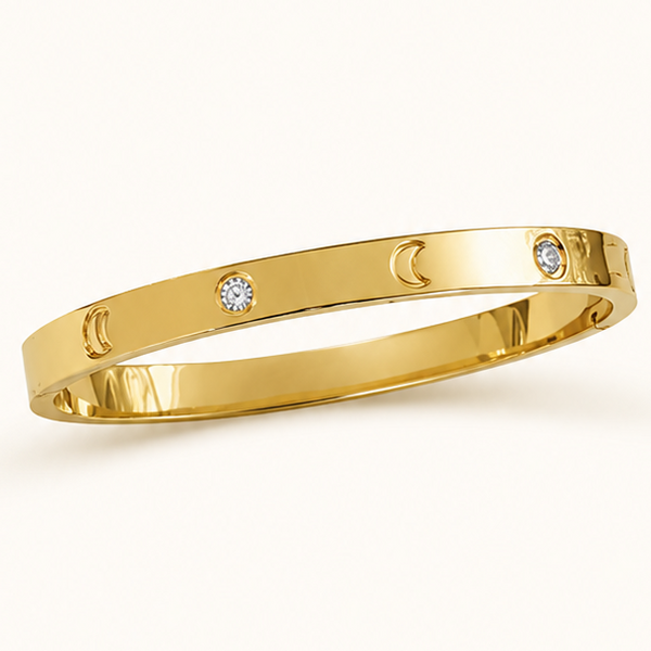 The Luna Charm Bangle