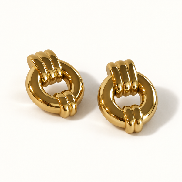 Vibe Check Knot Stud Earrings