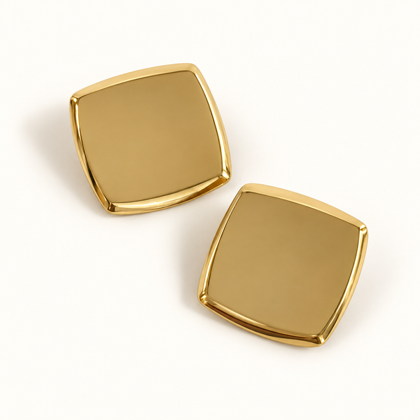 Bella Square Stud Earrings