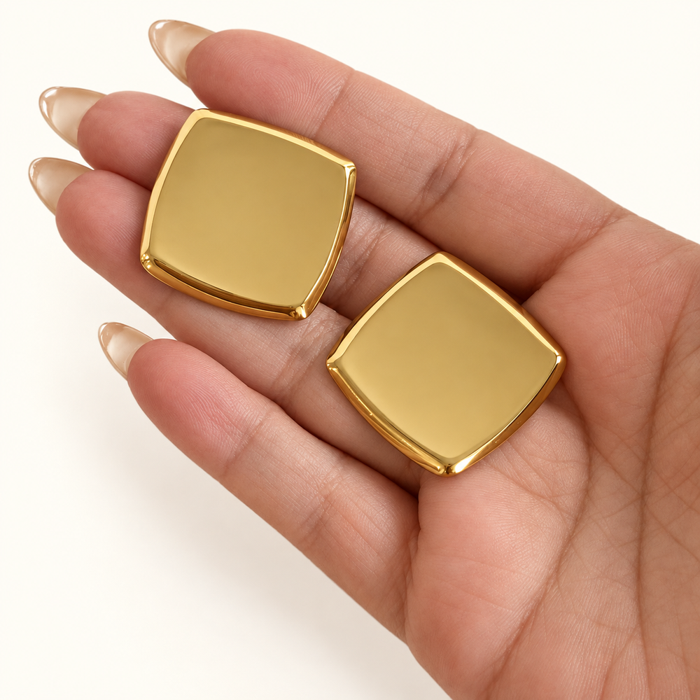Bella Square Stud Earrings