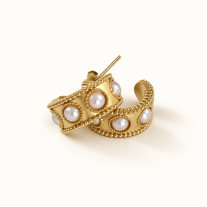Icon Pearl Hoop Earrings