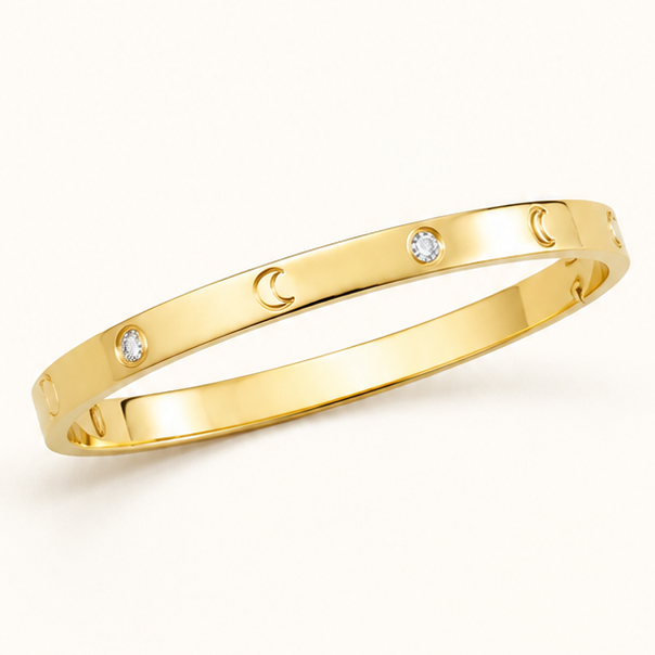 The Luna Charm Bangle