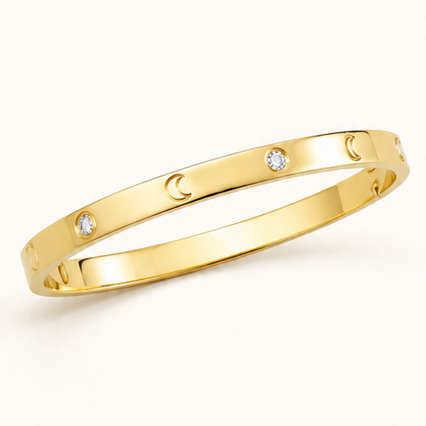 The Luna Charm Bangle